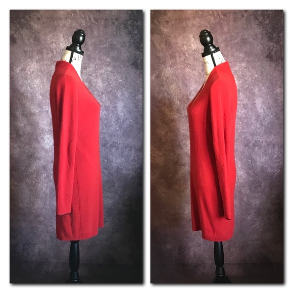 🚨SOLD🚨rag & bone Red ‘Natasha’ Cashmere Dress L - Picture 3 of 8